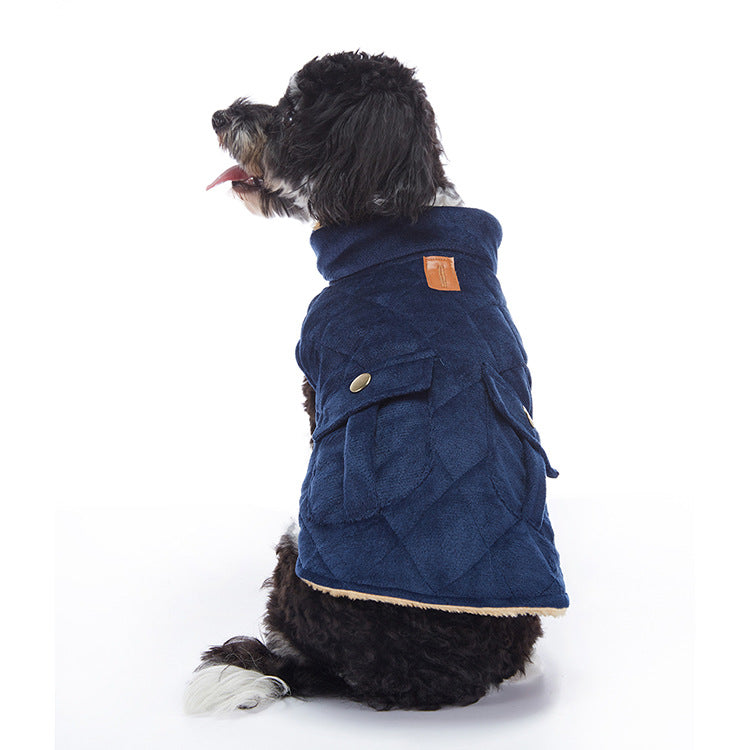 WaggleWise Winter Dog Coat – Waterproof, Fleece-Lined & Reflective