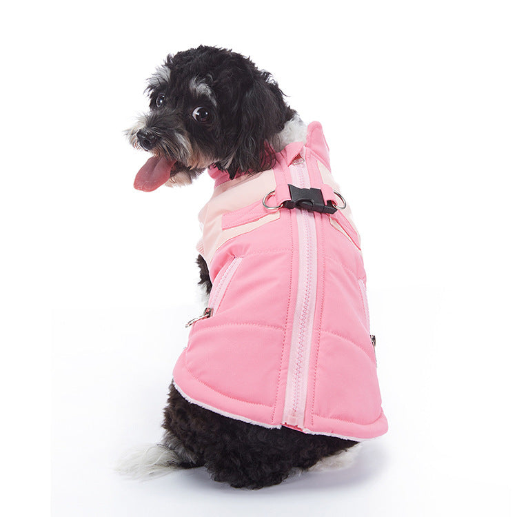 WaggleWise Winter Dog Coat – Waterproof, Fleece-Lined & Reflective