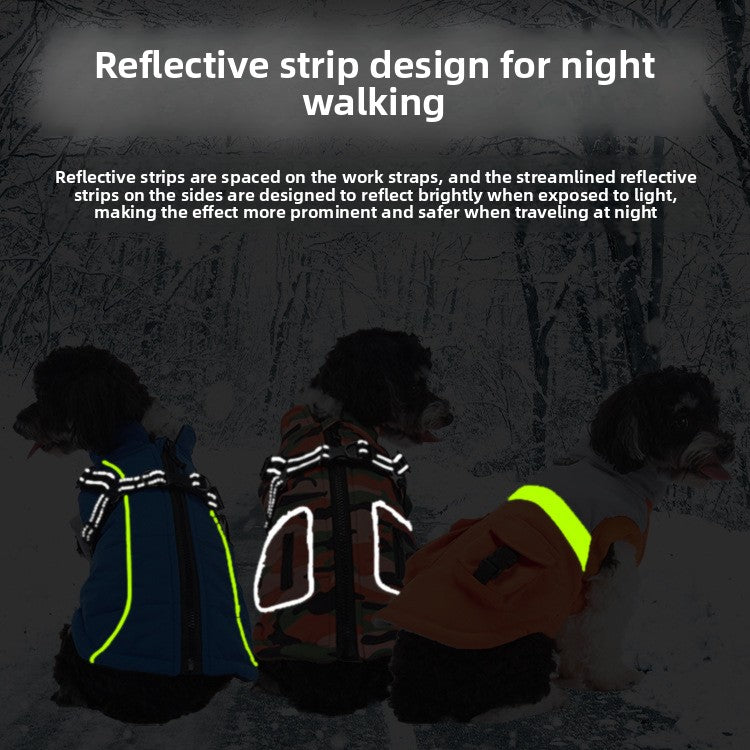 WaggleWise Winter Dog Coat – Waterproof, Fleece-Lined & Reflective