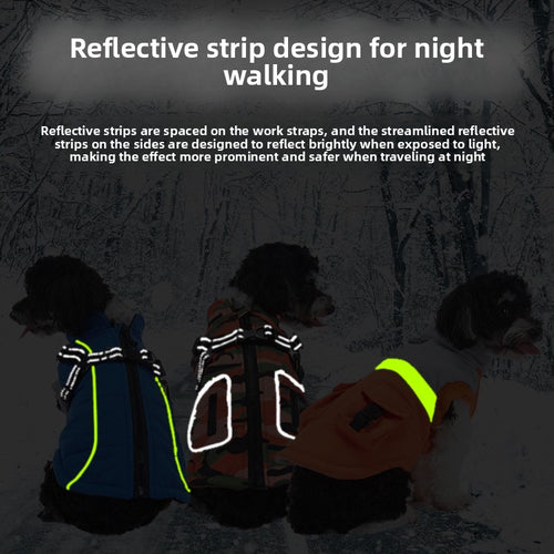 WaggleWise Winter Dog Coat – Waterproof, Fleece-Lined & Reflective