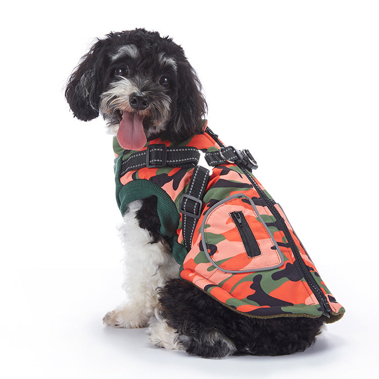 WaggleWise Winter Dog Coat – Waterproof, Fleece-Lined & Reflective