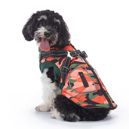 WaggleWise Winter Dog Coat – Waterproof, Fleece-Lined & Reflective