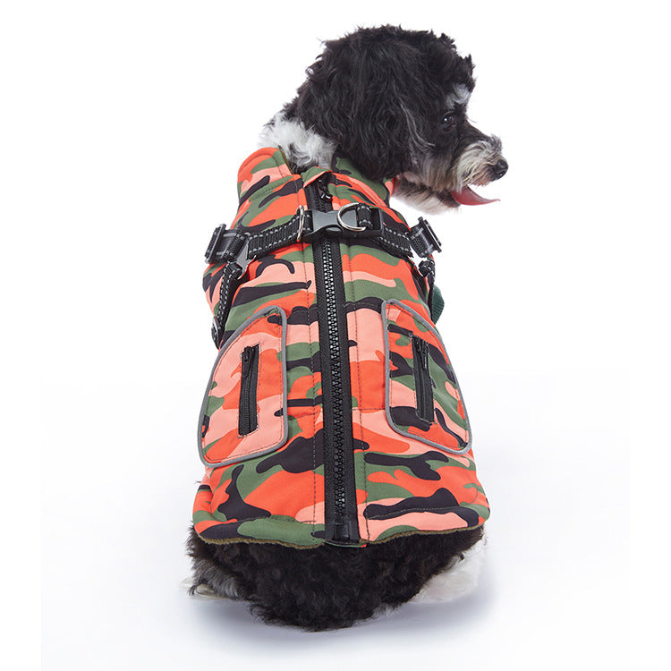 WaggleWise Winter Dog Coat – Waterproof, Fleece-Lined & Reflective
