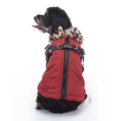 WaggleWise Winter Dog Coat – Waterproof, Fleece-Lined & Reflective