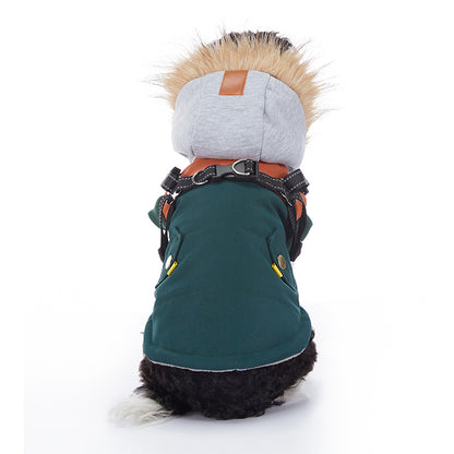 WaggleWise Winter Dog Coat – Waterproof, Fleece-Lined & Reflective
