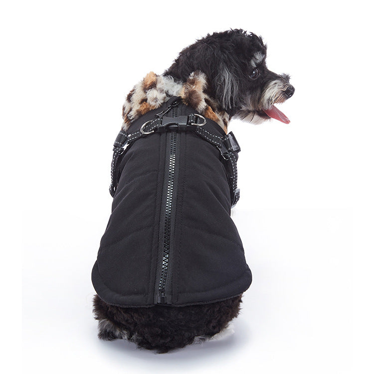 WaggleWise Winter Dog Coat – Waterproof, Fleece-Lined & Reflective