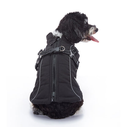 WaggleWise Winter Dog Coat – Waterproof, Fleece-Lined & Reflective