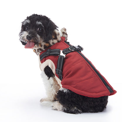 WaggleWise Winter Dog Coat – Waterproof, Fleece-Lined & Reflective