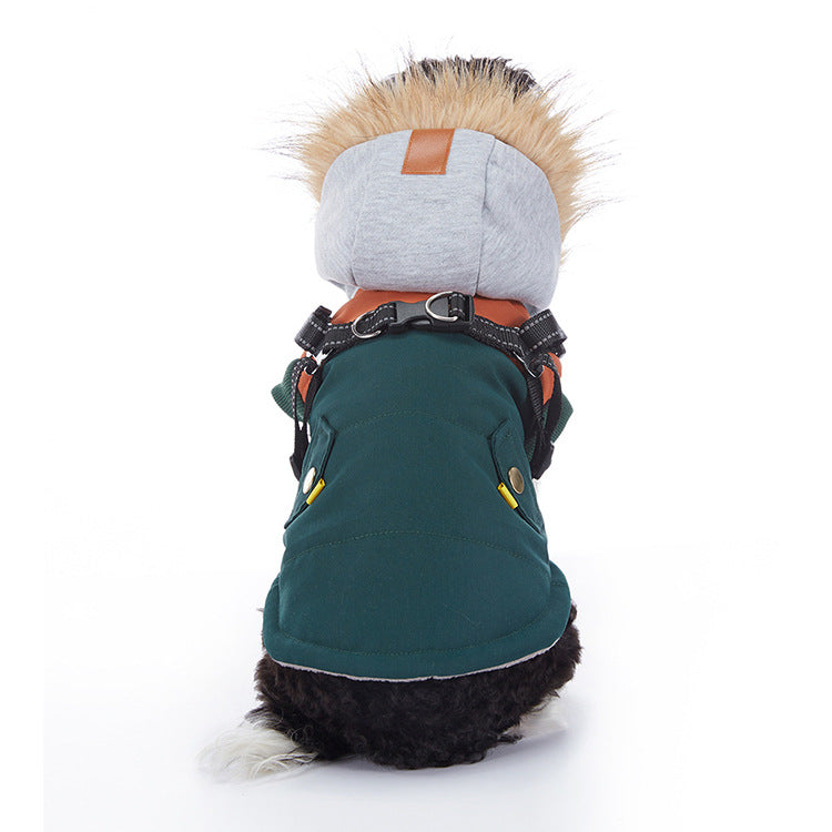 WaggleWise Winter Dog Coat – Waterproof, Fleece-Lined & Reflective