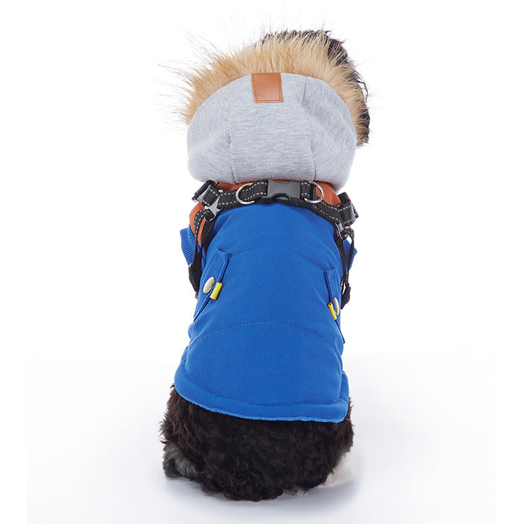 WaggleWise Winter Dog Coat – Waterproof, Fleece-Lined & Reflective